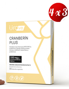 Pack 4x3 Cranberin Plus de...