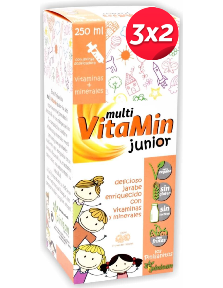 Pack 3x2 Multivitamin Junior 250 ml de Pinisan