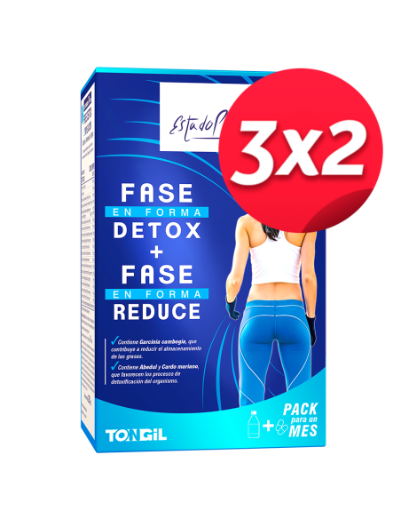 Pack 3x2 uds Estado Puro Pack Reduce Detox de Tongil