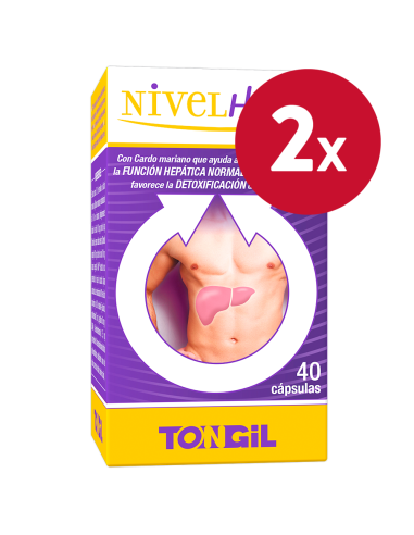 Pack 3x2 uds Nivelhepa 40 capsulas de Tongil
