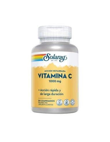 Small Vit.C 1000 Mg  30 Comprimidos Accion Retardada Solaray