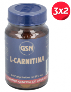 Pack 3x2 L-Carnitina 373Mg....