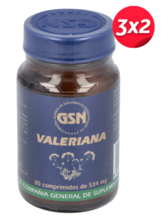 Pack 3x2 Valeriana 80Comp. Gsn