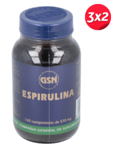 Pack 3x2 Spirulina 120Comp....