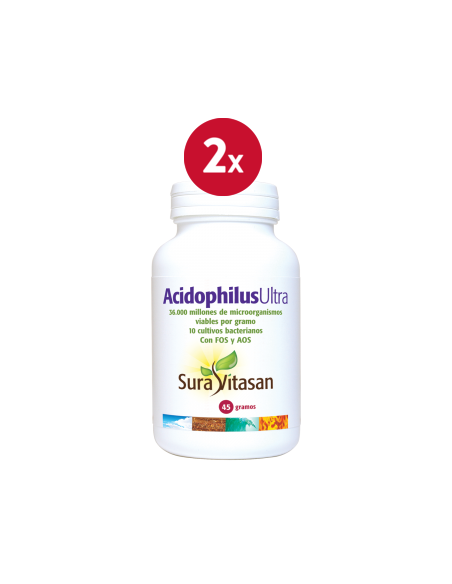 Pack de 2 uds Acidophilus Ultra Polvo 45Gr.  de Sura Vitasan