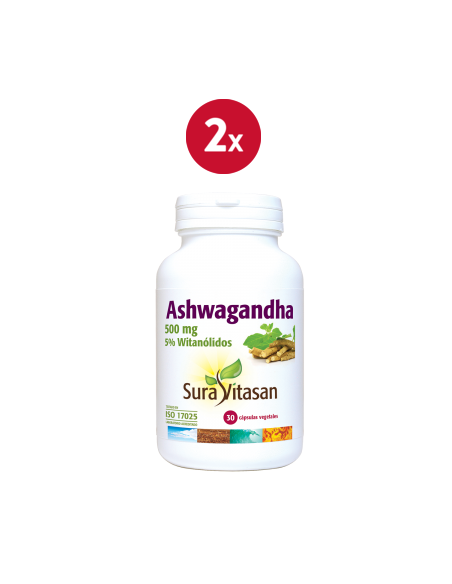 Pack de 2 uds Ashwaganda 30Cap. de Sura Vitasan