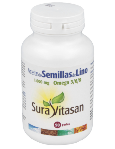 Aceite de Semillas de Lino 1000mg - 90 Perlas Sura Vitasan