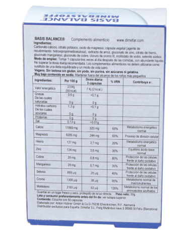 Basis Balance Estuche 60 cápsulas de Dimefar