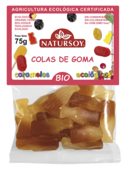 Colas de goma 75 g Natursoy