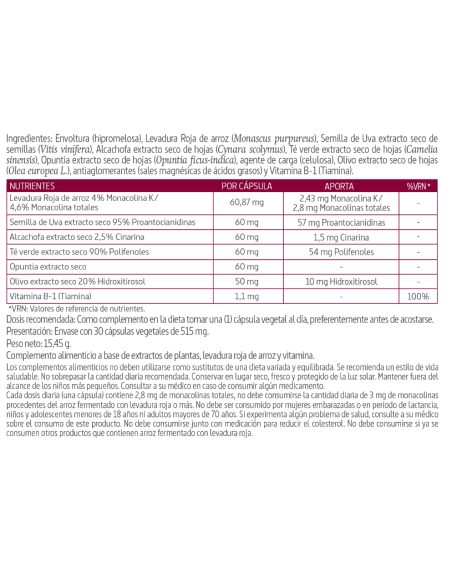 Colestless® 30 capsulas vegetales. de Nature Essential