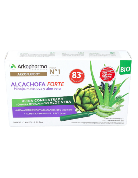 Arkofluido Alcachofa Forte 20 Ampollas Bio Arkopharma