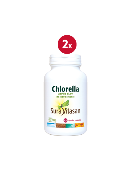 Pack de 2 uds Chlorella 300Cap. de Sura Vitasan