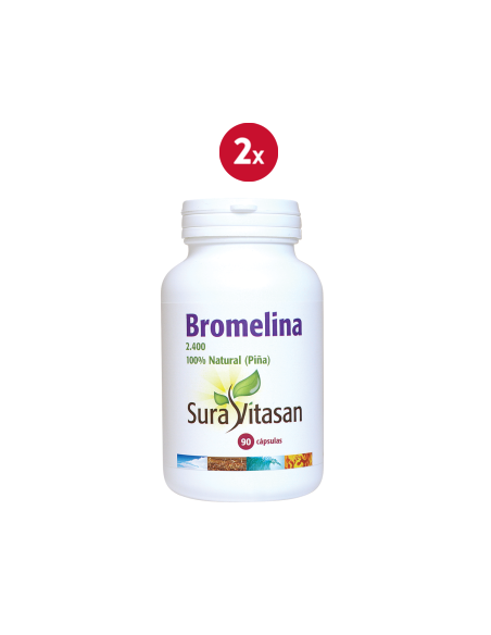 Pack de 2 uds Bromelina 2400 30Cap. de Sura Vitasan