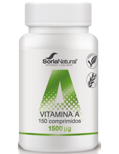 Vitamina A liberación sostenida 150 comprimidos de Soria Natural