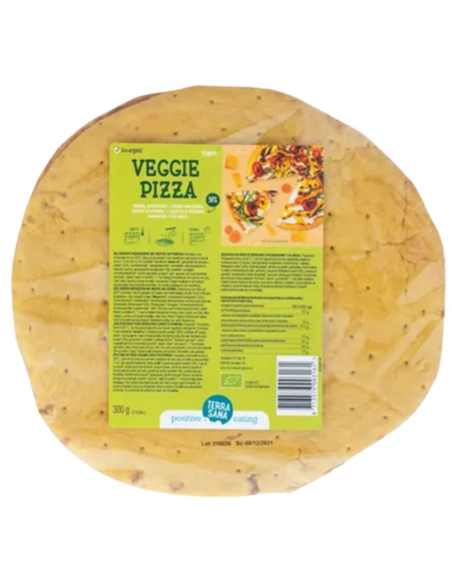 Bases de Pizza Vegetal con Zanahoria y Calabaza  Terrasana 300 g