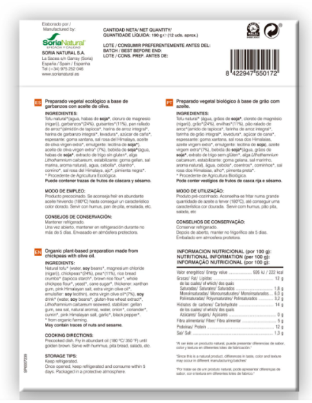 Falafel Bio de Alecosor Soria Natural