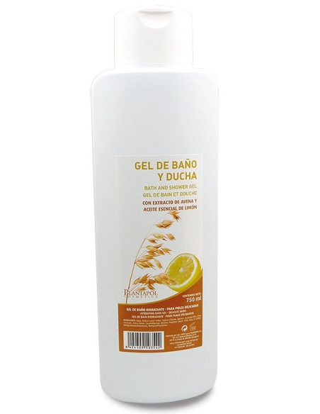 Gel De Baã?O Avena Y Limon 750Ml. Plantapol