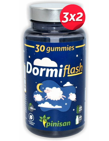 Pack 3x2 Dormiflash, 30 Gummies de Pinisan