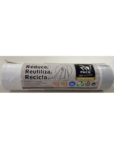 Bolsa Basura Reciclada Ar. Blanca 20L - 20Uds de Rrr Pack