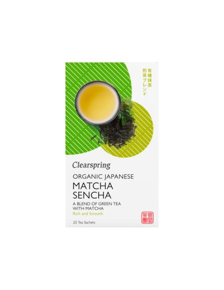 Chá Verde Japonês Orgânico Matcha Sencha 20 x 1,8g