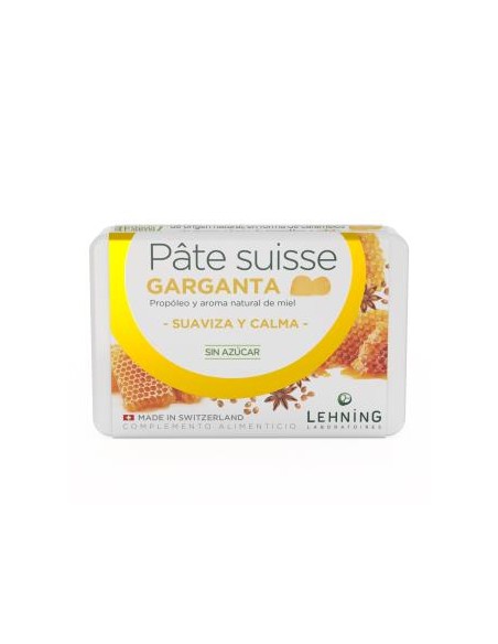 Pate Suisse Garganta 40Caramelos Goma. de Lehning