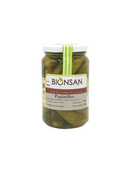 Pepinillos En Vinagre Proximidad 345Gr. Eco de Bionsan