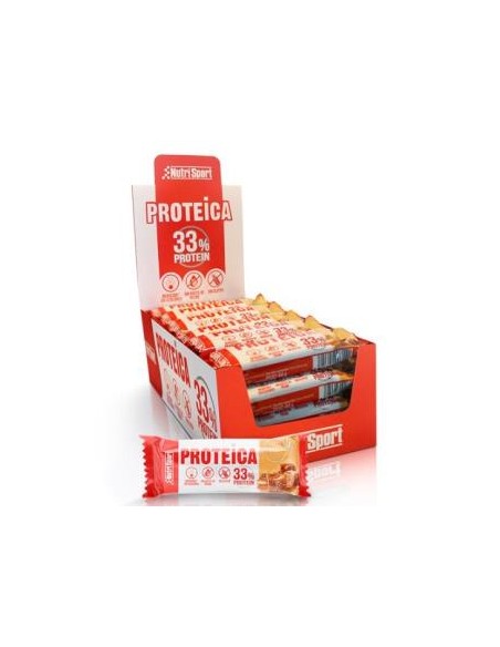 Barrita Proteica Salted Caramel 24Uds. de Nutrisport