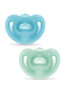 Chupete Sensitive 6-18 Silicona 2Ud. de Nuk