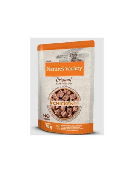 Natures Variety Feline Adult Pate Pollo 12X70Gr. de Nature S Variety Vet