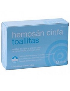 Hemosan Cinfa 12 Toallitas de Hemosan