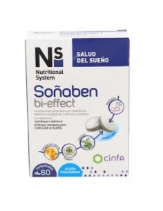 Ns Soñaben Bi-Effect Melatonina 1,85 Mg 60 Comp de Ns