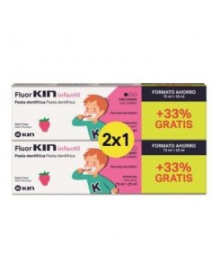 Fluor Kin Infantil Pasta 75Ml+25Ml 2X1 de Kin