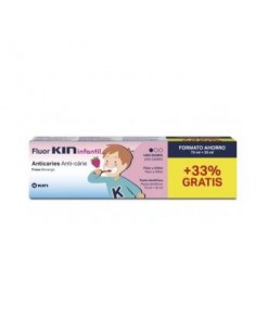 Fluor Kin Pasta Dental Infan Fresa 2-6Años 75+25Ml de Kin