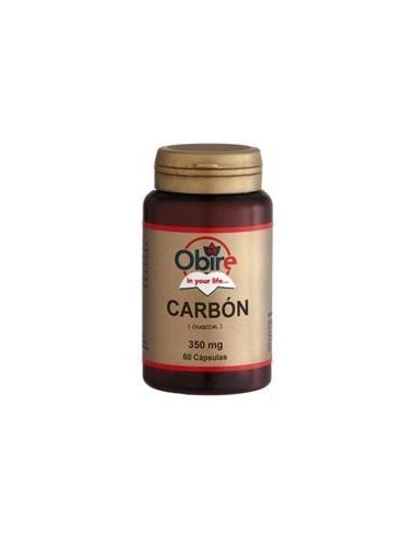 Carbon Vegetal  250 Mg  60 Caps De Obire