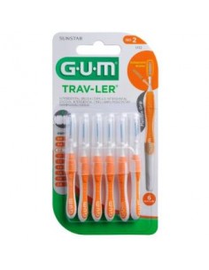 Cepillo Interdental Trav-Ler 0,9Mm 6Un Naranja de Gum