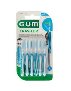 Cepillo Interdental Trav-Ler 1614 1,6Mm 6Un Azul de Gum