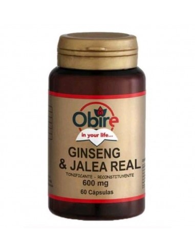 Ginseng + Jalea Real 600 Mg  60 Caps De Obire