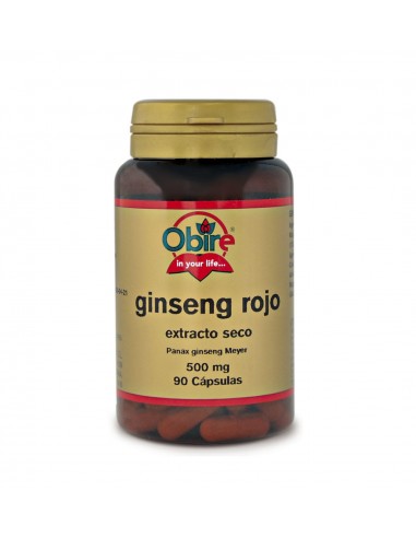 Ginseng Rojo  Ext Seco  500 Mg  90 Caps De Obire