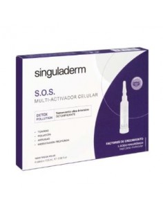 S.O.S. Detox-Pollution 4 Viales De 10,5Ml de Singuladerm