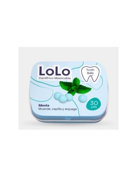 Tooth Balls Sabor Menta 20Gr 30Comp de Lolo
