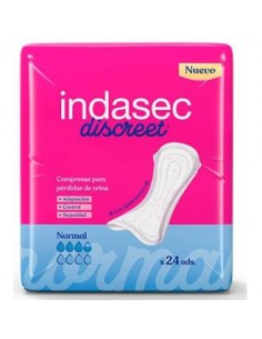 Compresa Indasec Discreet Abso Normal 155Ml 24Un de Indasec