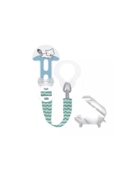 Broche Sujeta Chupete Clip It! Cinta+0M 1Un Verde de Mam