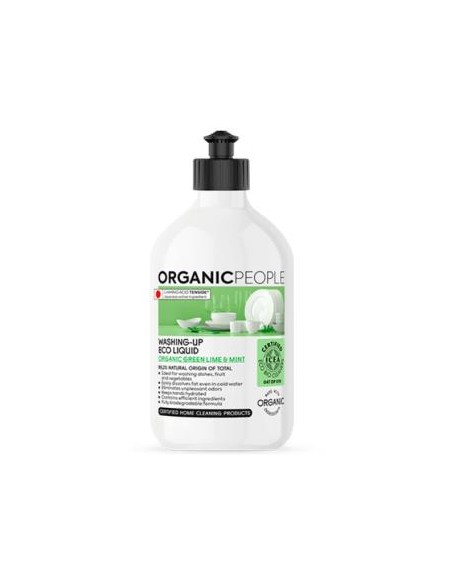 Lavavajillas Green Lime-Mint Liquido 500Ml. Eco de Organic People