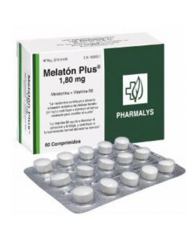 Melaton Plus (1,8 Mg Melatonina) 500 Mg 60 Comp De Pharmalys
