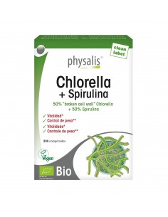 Chlorella + Spirulina 200 Comprimidos De Physalis
