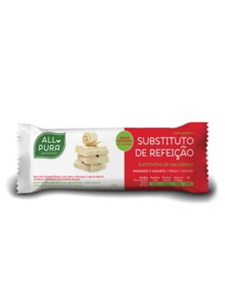 Barrita Sustitutiva de Comida Fresa 55g de All Pure