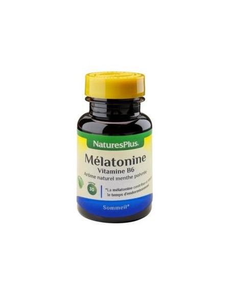 Melatonina Natures Plus 30 Comp. | Sueño Natural y Reparador