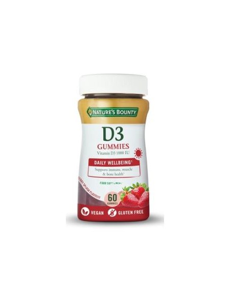 Vitamina D3 60Gummies de Nature´S Bounty