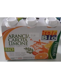 Zumo De Naranja Zanahoria Y Limon Bio 3X200 Ml de Isola Bio