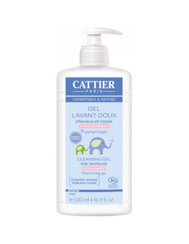 Gel De Baño Cabello Y Cuerpo Bebe 500Ml. de Cattier